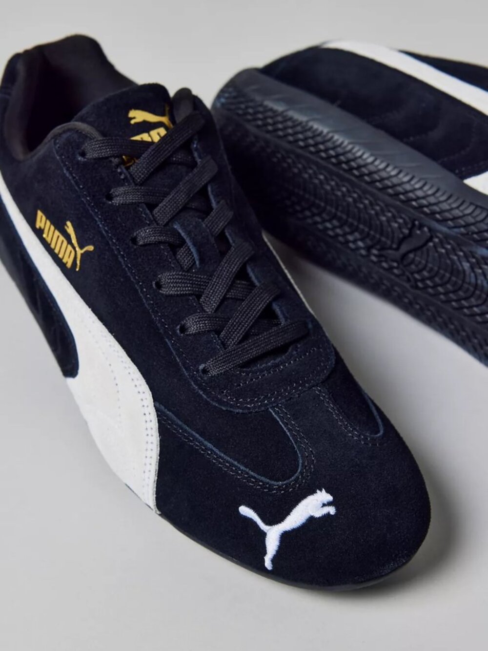Puma Women's Speedcat OG Sneakers black and white Size W 7/M 5.5
